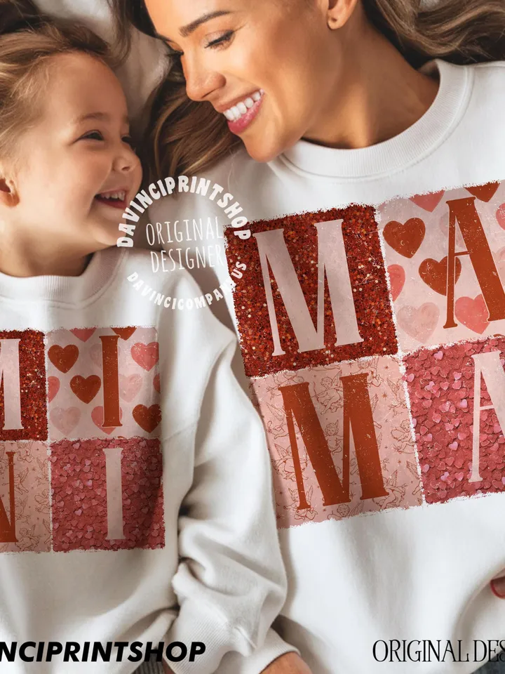 Mama Mini Valentines png, Valentines Sublimation Design, Retro Valentine png, Mama Mini png, Valentines png, Valentines shirt designs, png