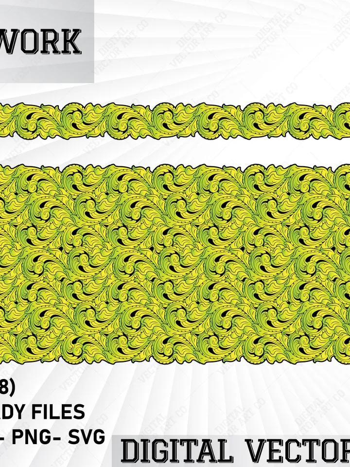 Vector Design Srollwork For Laser Engraving Art