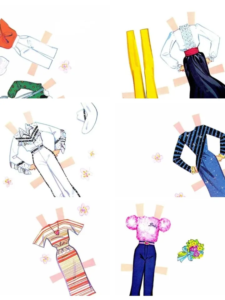 Paper Doll Barbie Digital Download PDF