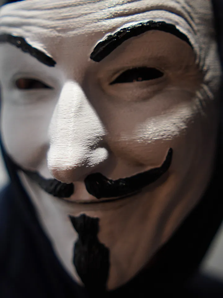 Guy Fawkes Mask Realistic Collectible White Vendetta Anonymous