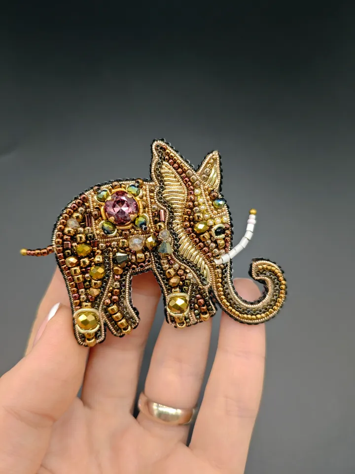 Elephant Brooch