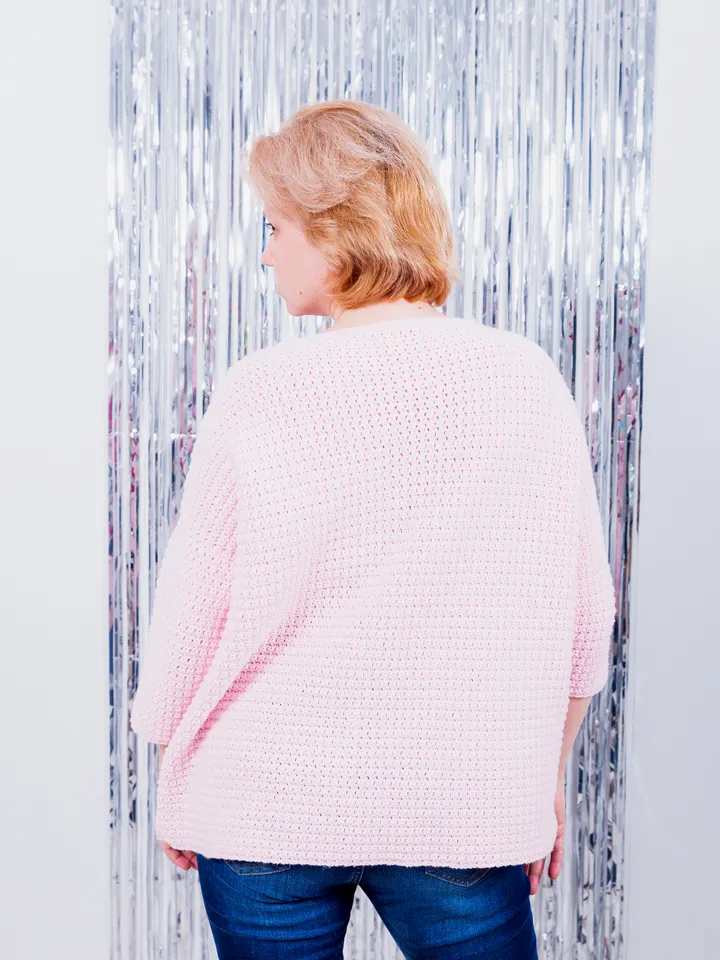 Intarsia Oversized Sweater Gloria Crochet Pattern