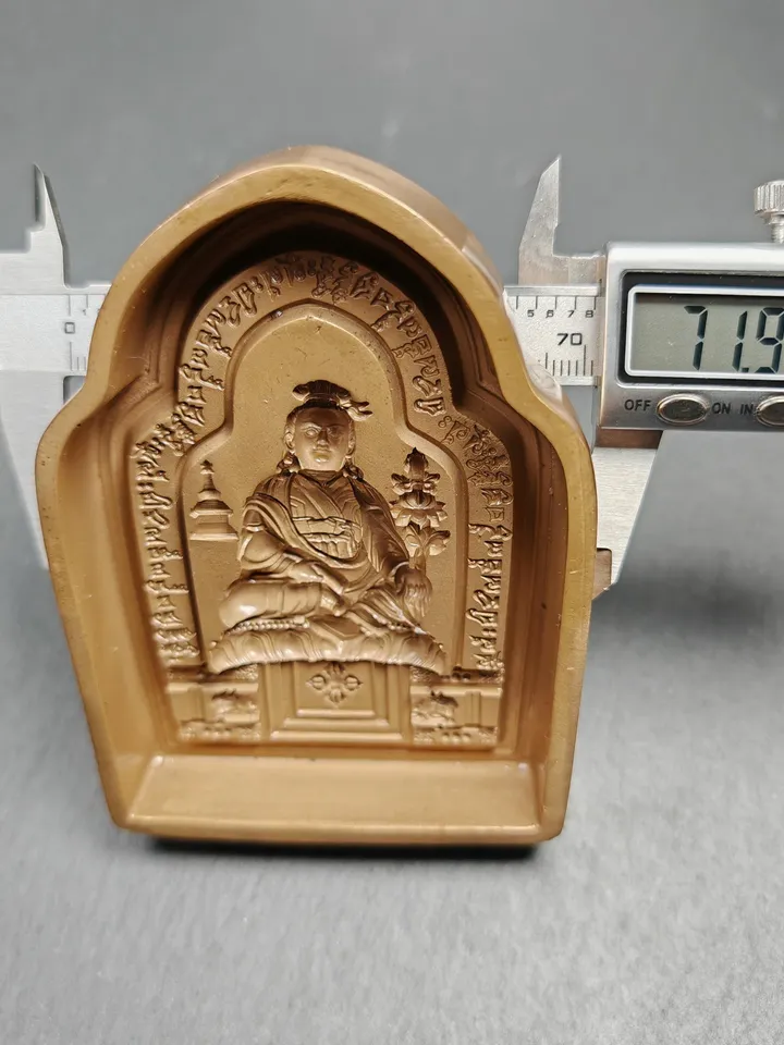 Jigme Lingpa Tsa Tsa Mold,Gandhanra Handmade Tibetan Tsha Tsha Statue Mould,9cm Height