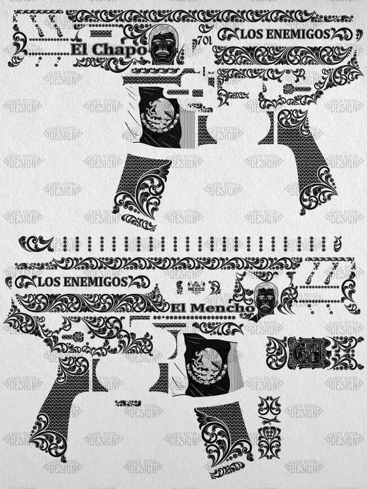 VECTOR DESIGN SIG Sauer MPX Copperhead El Chapo and El Mencho