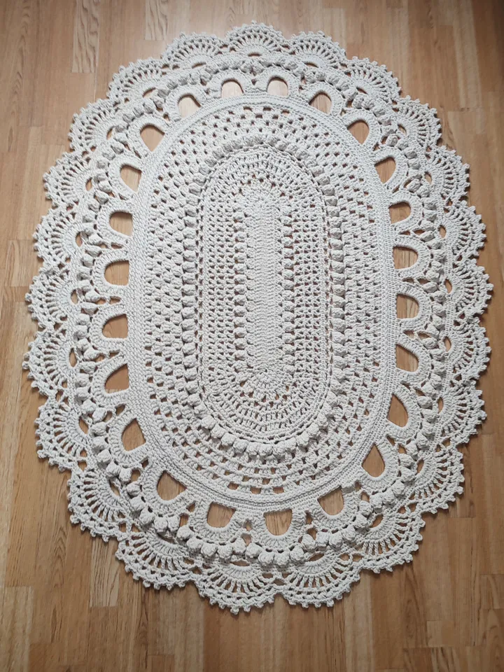crocheted rug