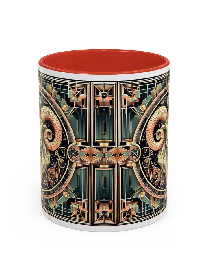 Aries Zodiac Sign Coffee Mug 11oz 15oz, Passionate, Bold Fiery Energy Mug, Aries Birthday Gift, Astrology Mug, Aries Horoscope Cup