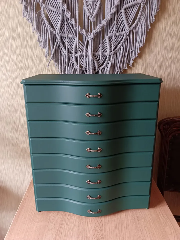Moss Green Floss storage drawers cabinet for cross-stitching and embroidery