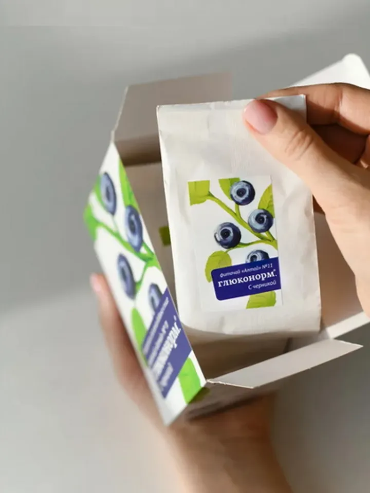 Altai Herbal Tea № 11 Gluconorm with blueberries, to reduce sugar levels