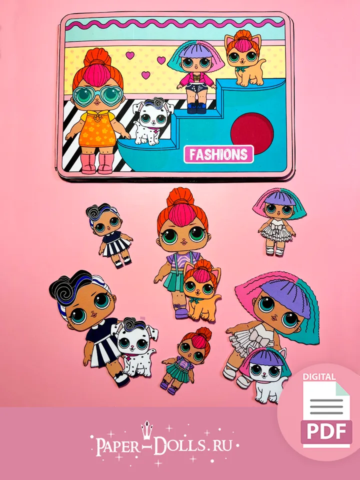 Lol paper dolls with clothes to cut out