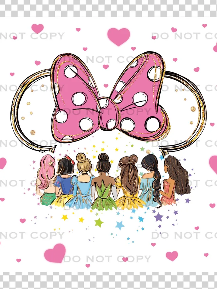All princess Watercolor Princess PNG, Princess Skinny Tumbler Sublimation Designs, Princess Tumbler Wrap, 20 oz Wrap Tumbler Design