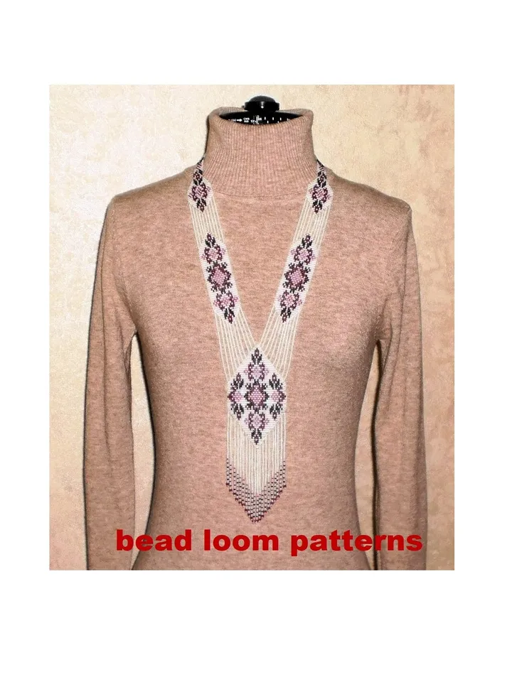 Gerdan-Split-Loom Necklace Bead loom patterns, Beading Loom, only patterns, Instant Download, PDF