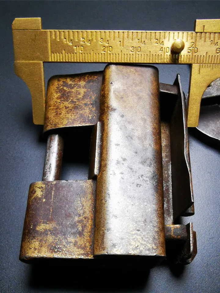 Gandhanra Handmade Acient Tibetan Padlock, Old Door Lock,Large Size 100 Years