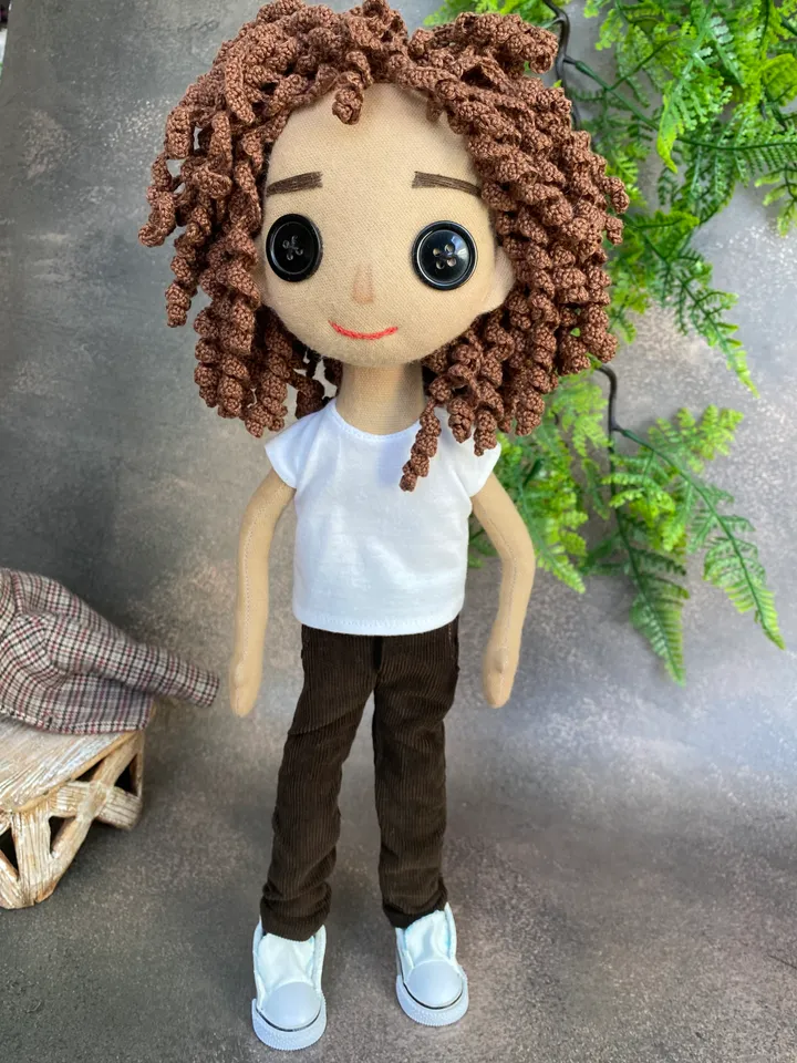 Wybie Lovat Doll. Rag doll Handmade  .
