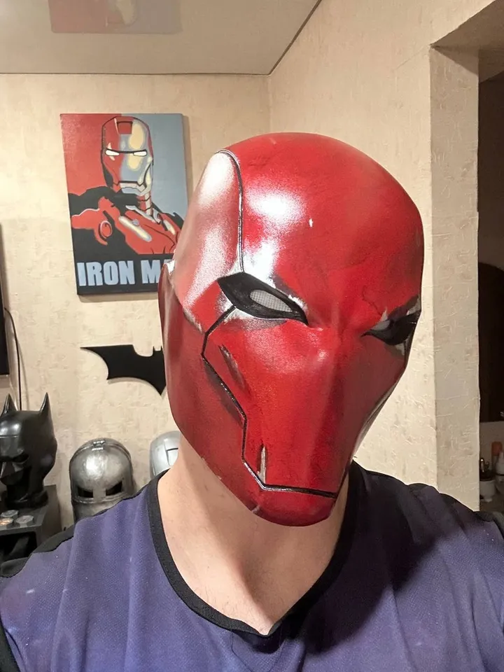 Red Hood Mask / Red Hood Helmet / Red Hood cosplay