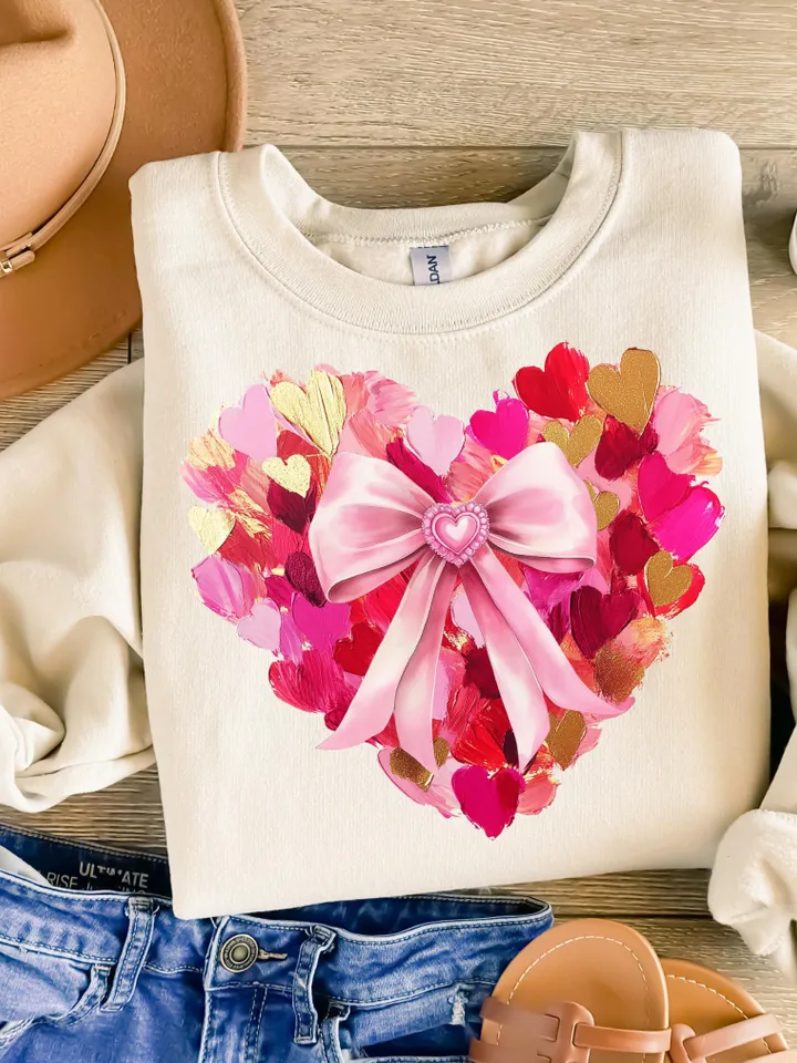 Valentine Day Heart Brushstroke png, Valentine png, Valentines day Png, xoxo png, valentine png designs, Coquette Valentine Png Trendy Vday