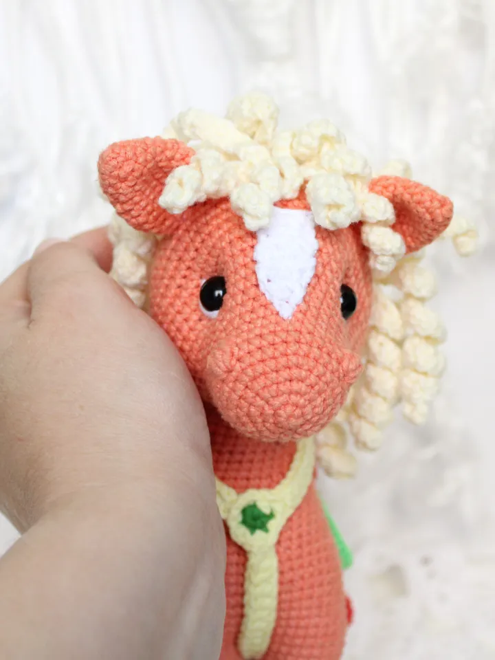 Rocking horse crochet pattern PDF in English Amigurumi horse toy