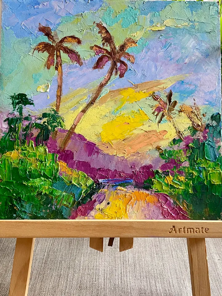 Landscape Original Oil Painting Hawaii Kauai painting