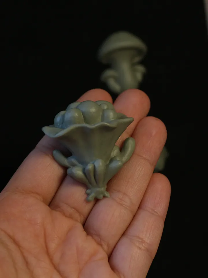 Set of 4 Magnets of Mushrooms from "Genshin Impact" (Unpainted)