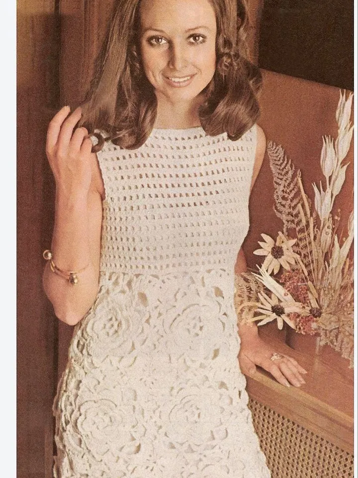 Dress crochet pattern, mini dress crochet, simple summer dress women pattern pdf instant download
