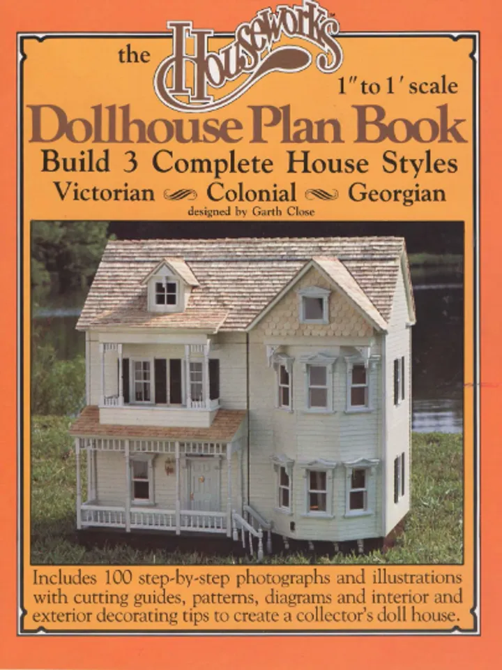 Vintage Making Dollhouse 1" to 1' scale Dollhouse Plan Book 3 Styles Digital Download PDF