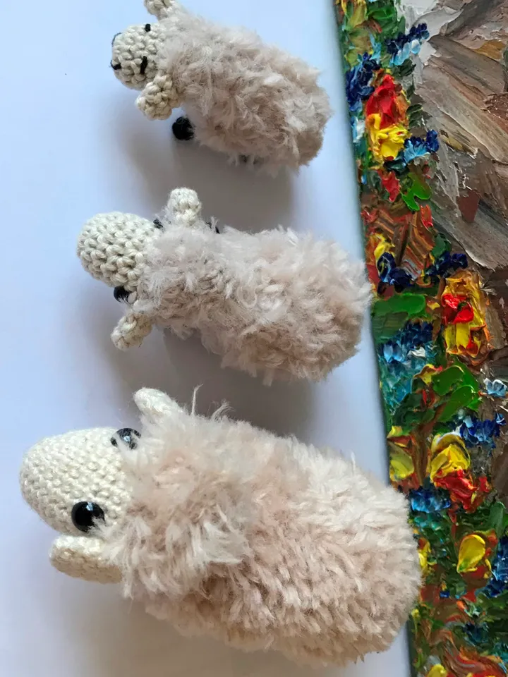 Crochet pattern Sheep 4cm/1.5inch
