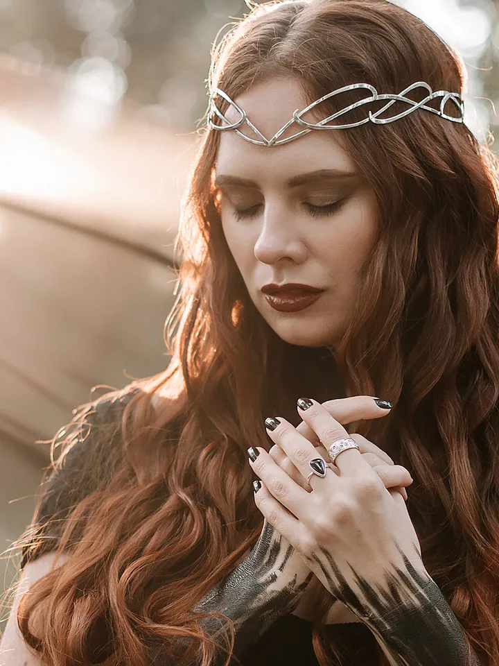 Witchcraft accessory pagan Jewelry elves and fairies dark witch tiara wiccan goddess diadem Crown pagan priestess Edain