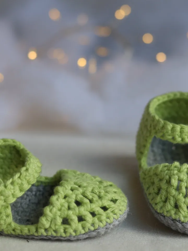 Newborn sandals, Cotton crochet baby first shoes, Summer newborn footwear, Baby shower gift