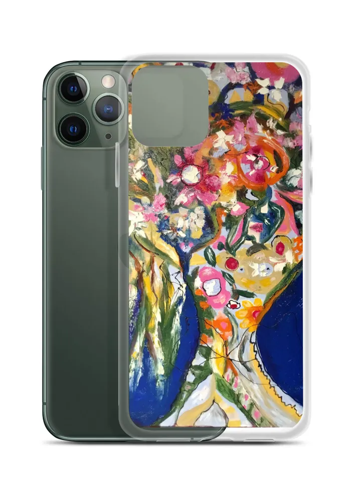 Floral bouquet iPhone Case designed with my original oil painting del fondo de mi corazon flower bouquet,unique gift.