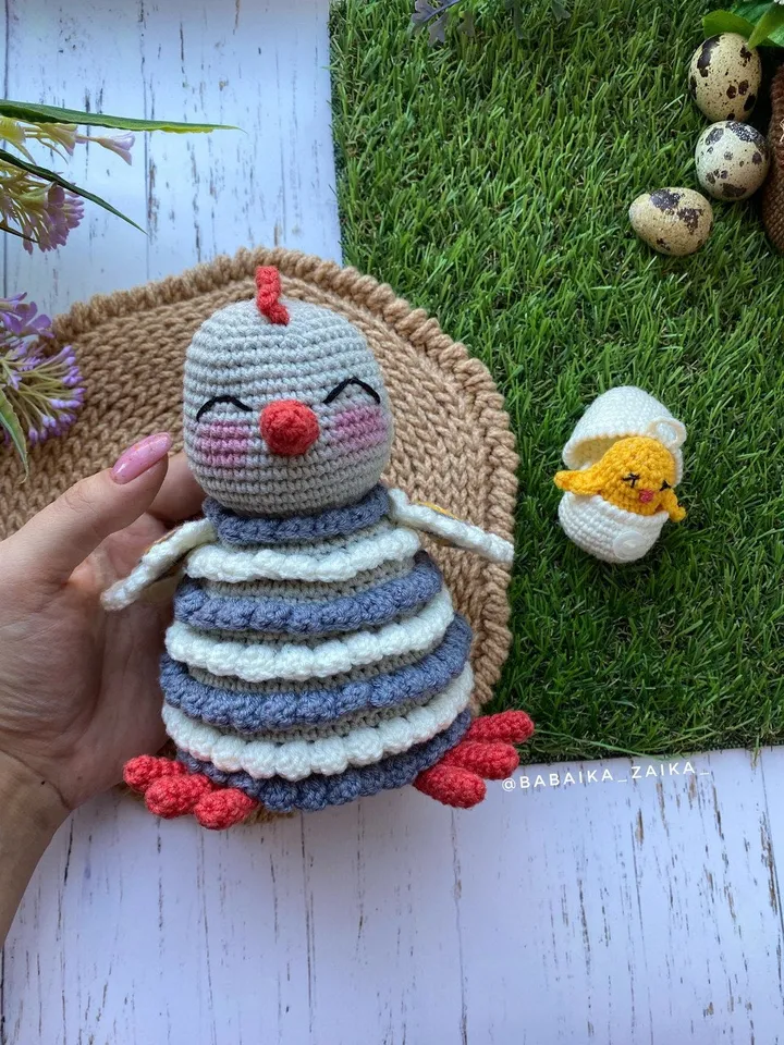 PDF Crochet Easter Chicken in the Basket Pattern, Amigurumi Chick in Egg, Crochet Easter Pattern, Amigurumi Chick, Amigurumi animal, bird