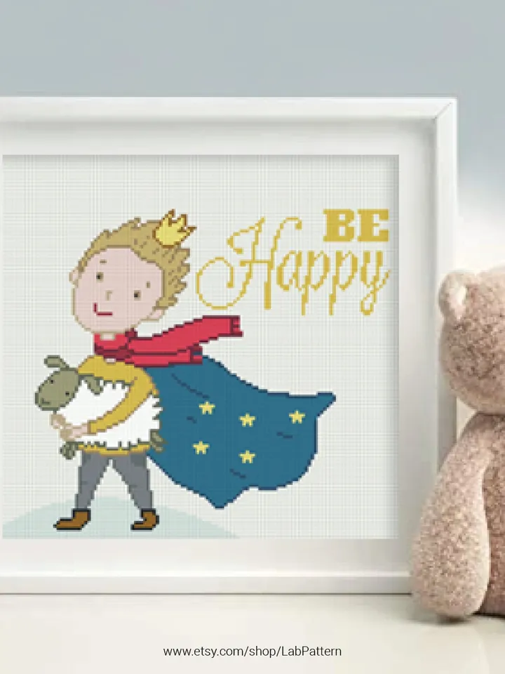 The little prince Cross stitch pattern | Embroidery Pattern | Instant Download | Embroidery Designs