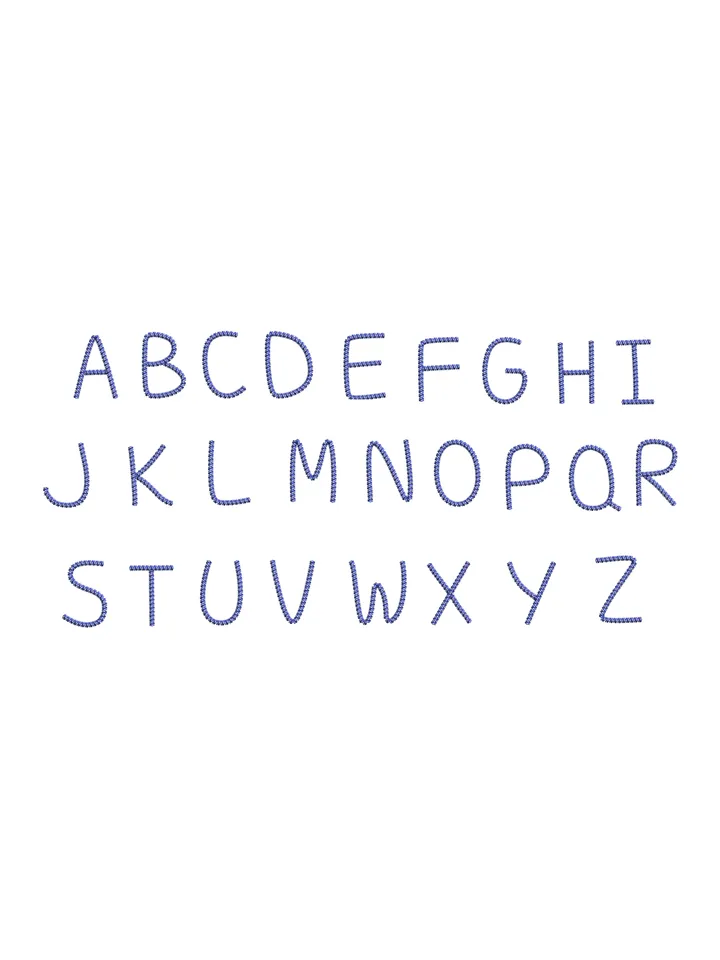 Font machine embroidery design,Script embroidery font,2 sizes Instant Download-18