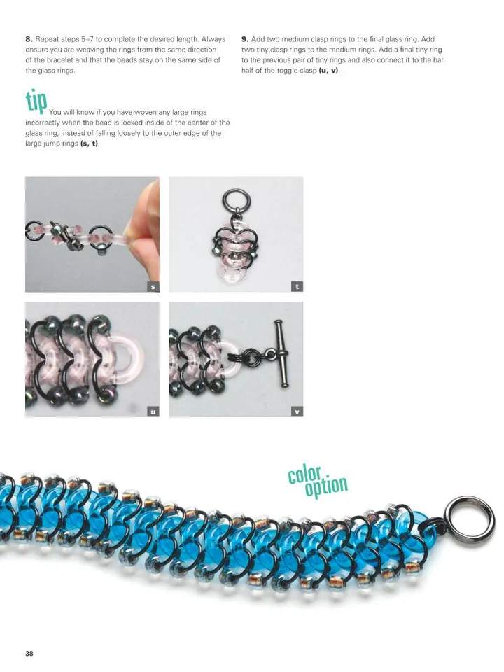 New Connections in Chain Mail Jewelry with Rubber and Glass Rings