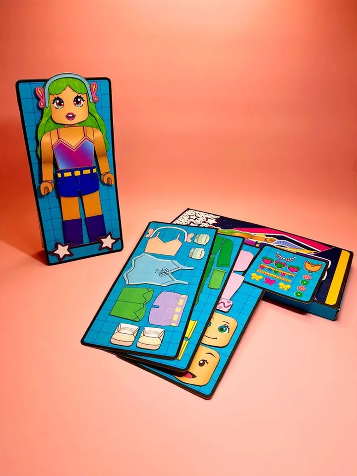Roblox paper doll blue