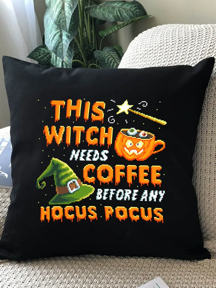 Halloween quotes cross stitch pattern download PDF Coffee cross stitch, Hocus pocus xstitch chart, Cute Halloween embroidery Witch hat #H20