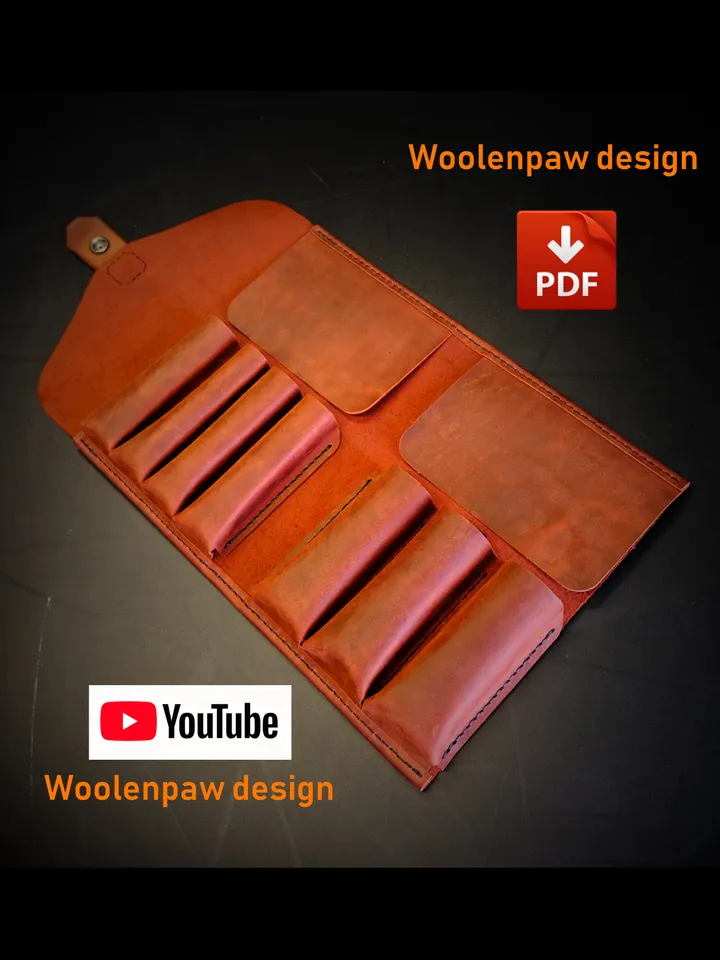 Leather pattern to make a Tool roll.OTH16