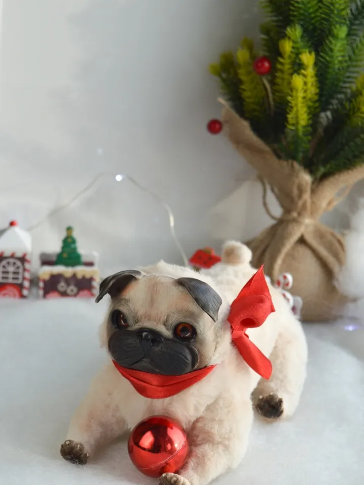 Pug dog realistic toy