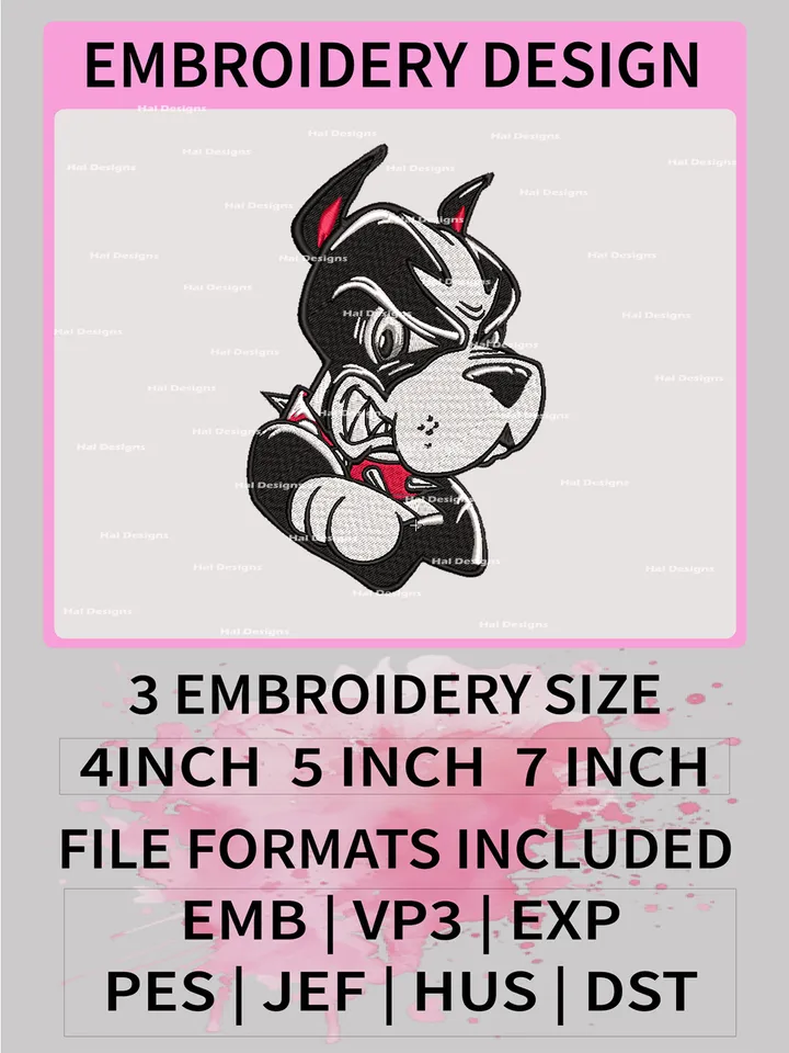 NCAA Boston University Terriers Embroidery File, 3 Sizes, 6 Formats, NCAA Machine Embroidery Design, NCAA Logo, NCAA Teams