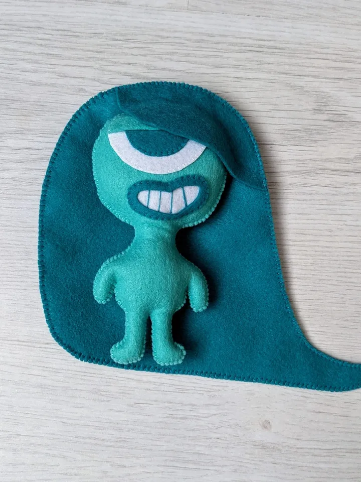 Endless alphabet Monsters Felt toys, Endless Numbers - Yoshi Monster