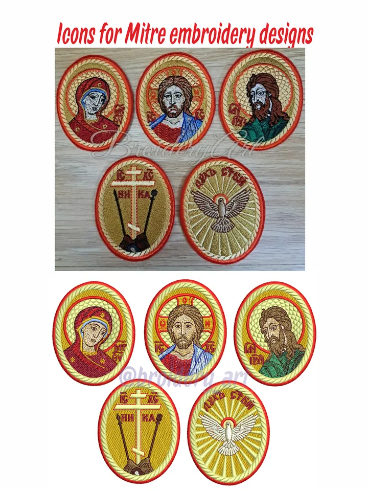 Icons for Mitre embroidery designs