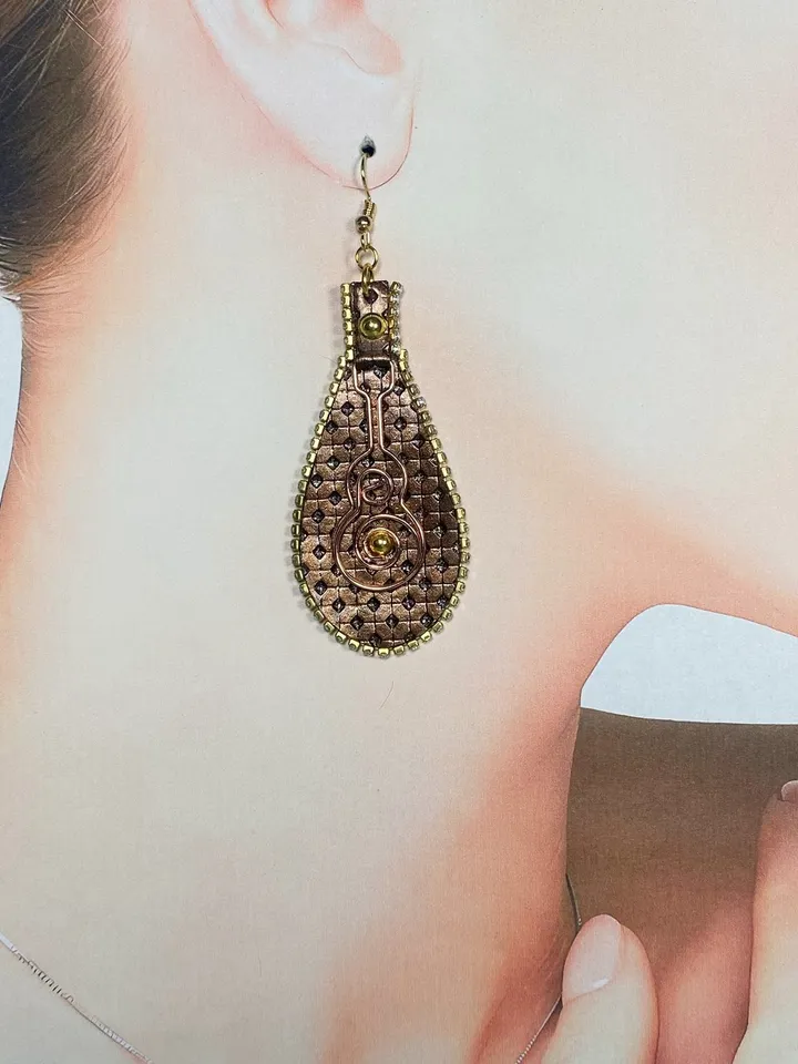 Designer handmade earrings. Handmade jewelry.
