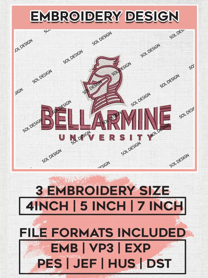 Bellarmine Knights Uni.versity Team Word Logo embroidery designs, NCAA Bellarmine Knights Logo Machine embroidery designs, NCAA Team Logo embroidery designs, NCAA Game Day Machine embroidery designs, Digital Download