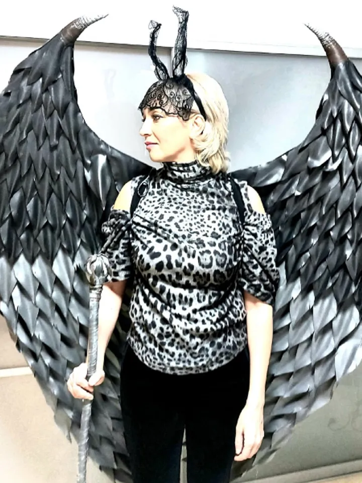 Large Maleficent wings, Black Angel Wings, Maleficent Costume, Cosplay wings, Gothic wings, Halloween