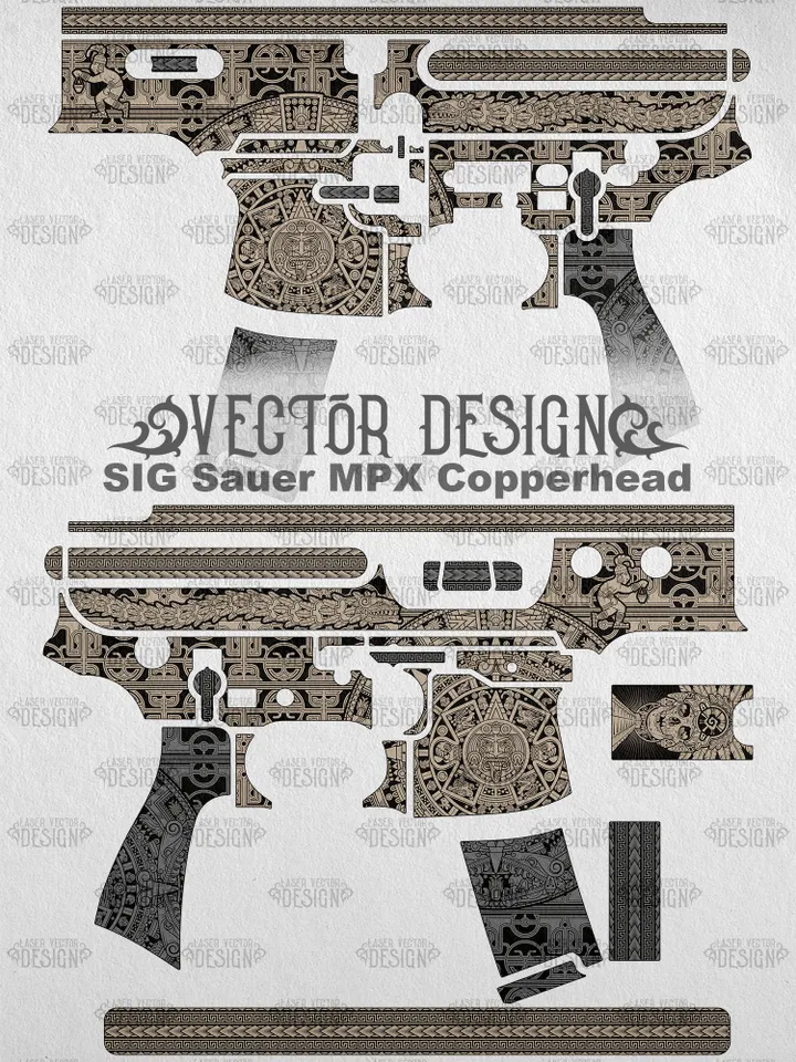 VECTOR DESIGN SIG Sauer MPX Copperhead Aztec calenda