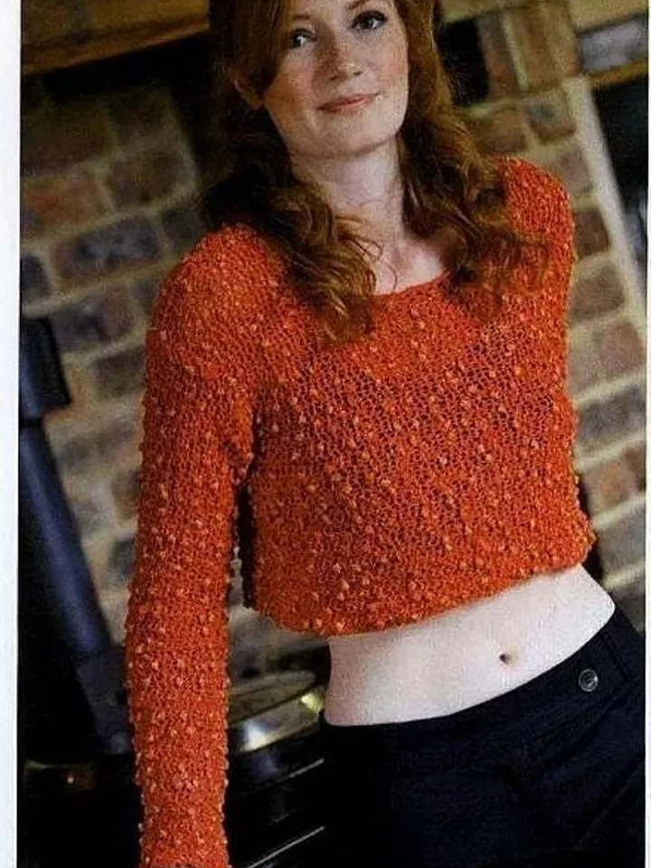 Cropped top Pattern, sweater crochet pattern, ballet top crochet, crop top sweater pdf instant download