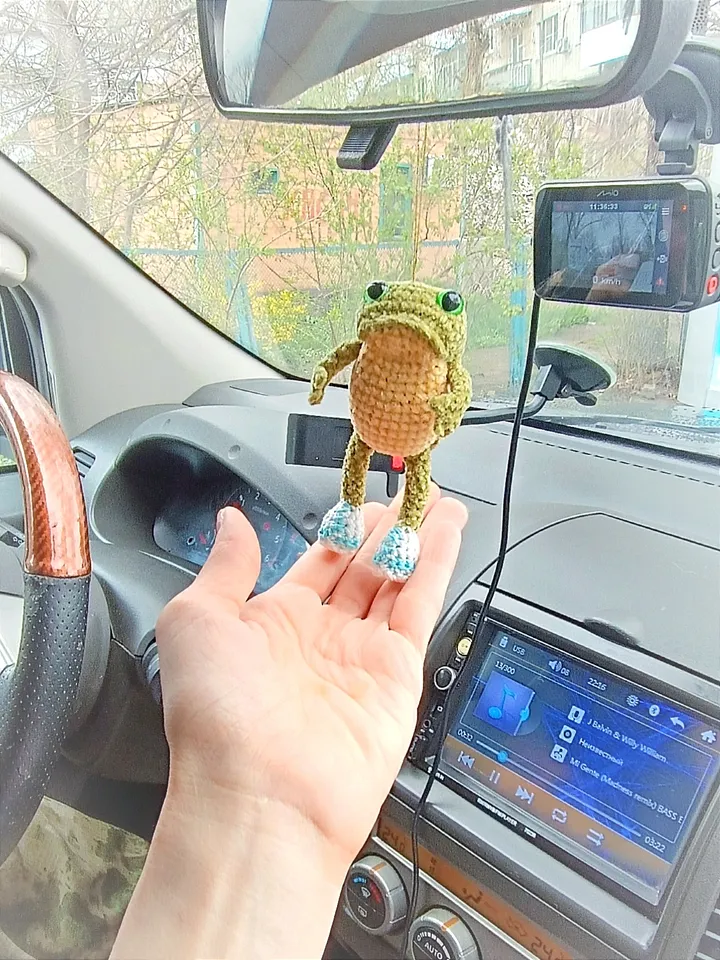Little toad suspension in the car