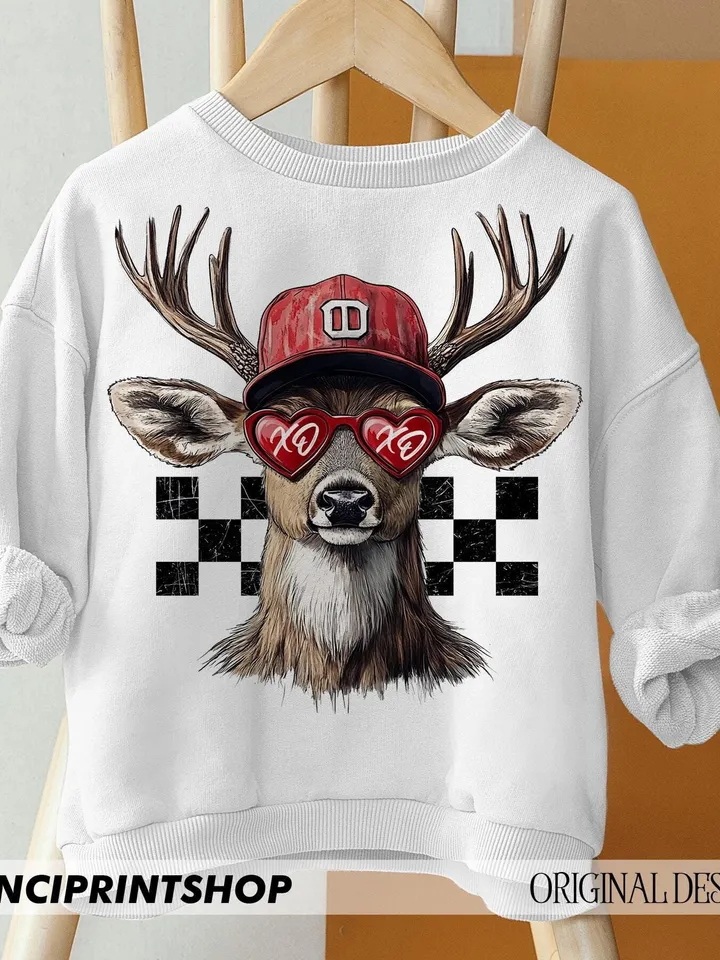 Valentine Buck PNG, Boys Valentines png, Kids Valentines png, Valentine design for Deer hunter, Toddler Valentines png, Valentines hunting