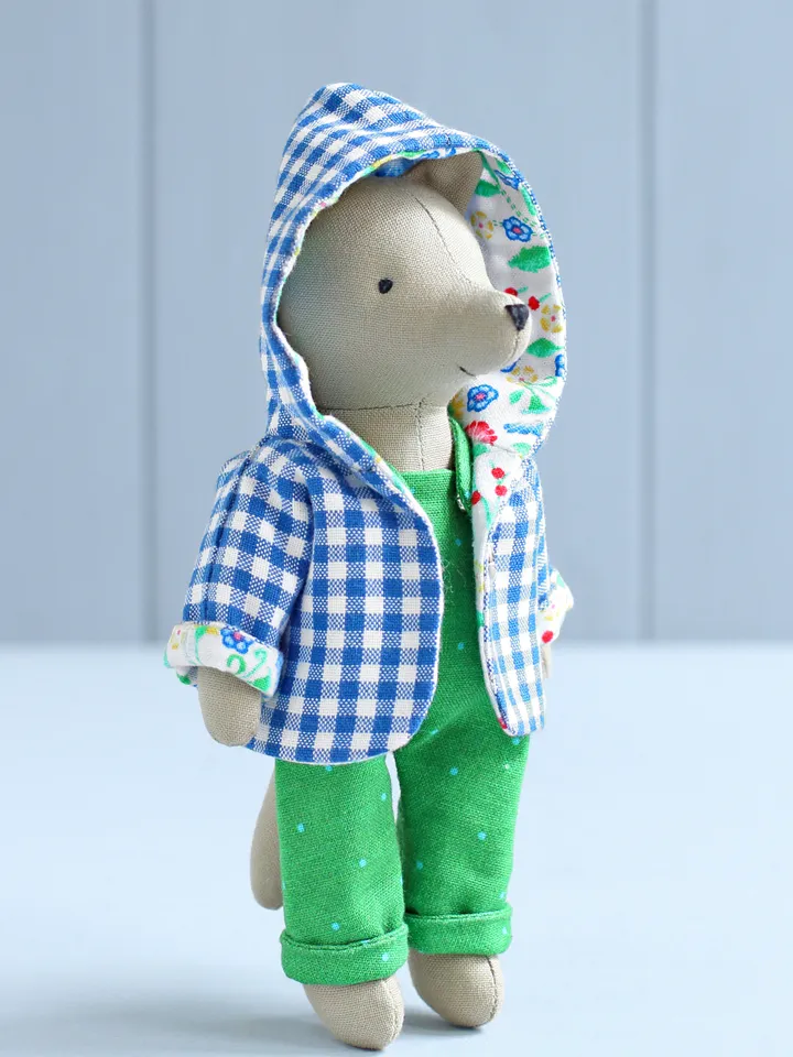 PDF Mini Wolf Stuffed Animal Sewing Pattern