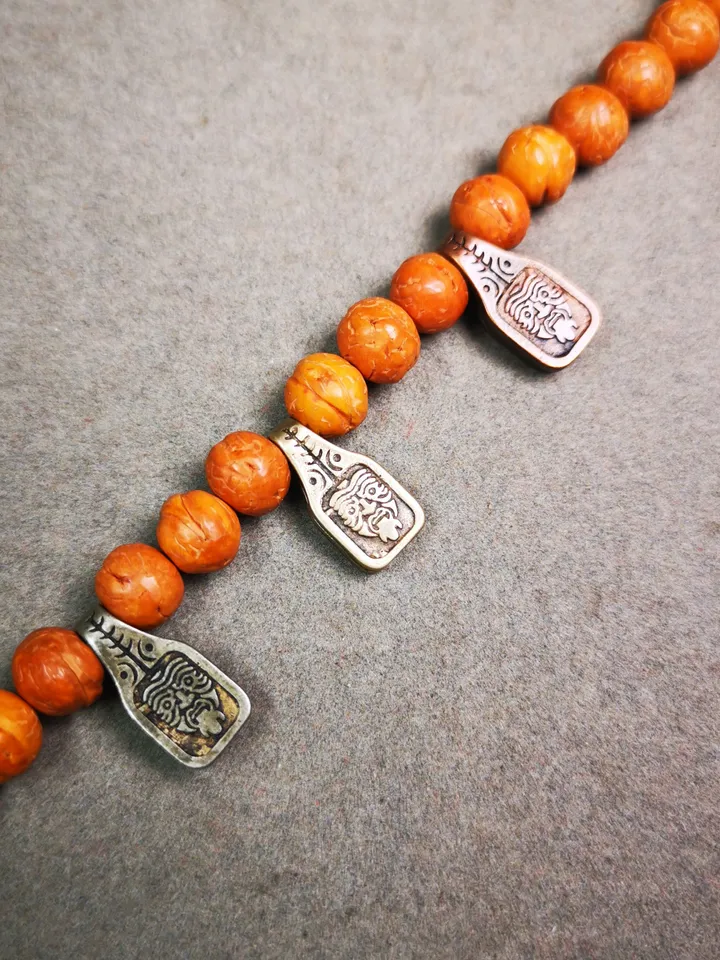 Gandhanra Handmade Buddhist Mala Counter Clip,Bum Counter Clip for Prayer Beads,Shri Devi,Drashi Lhamo,Zashi Lhamo Shape,Mala Accessories