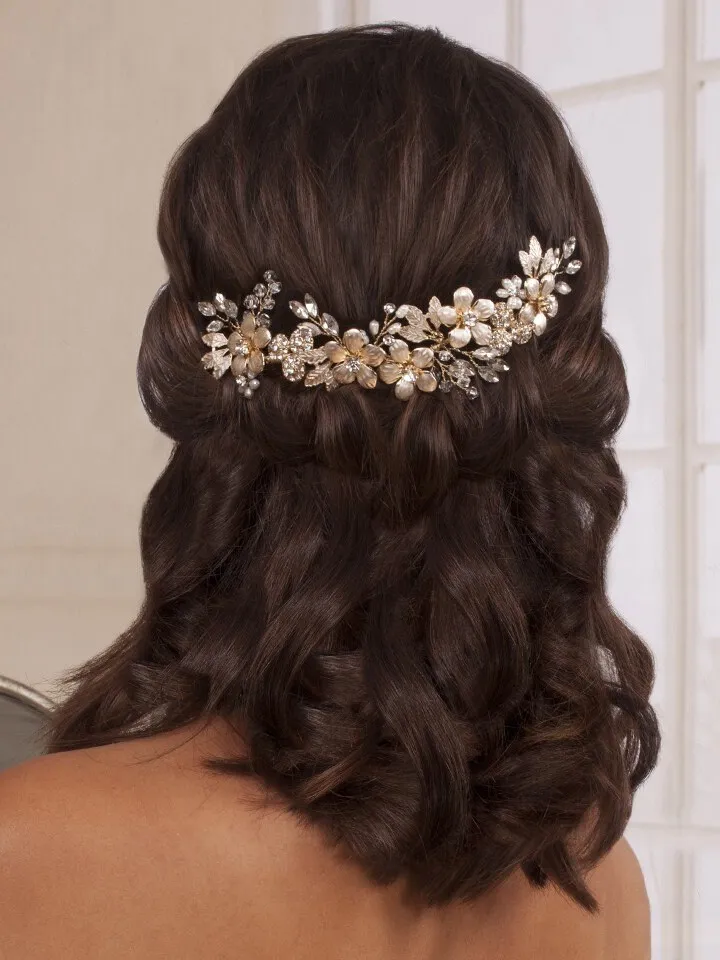 Boho Flowers Wedding Headband