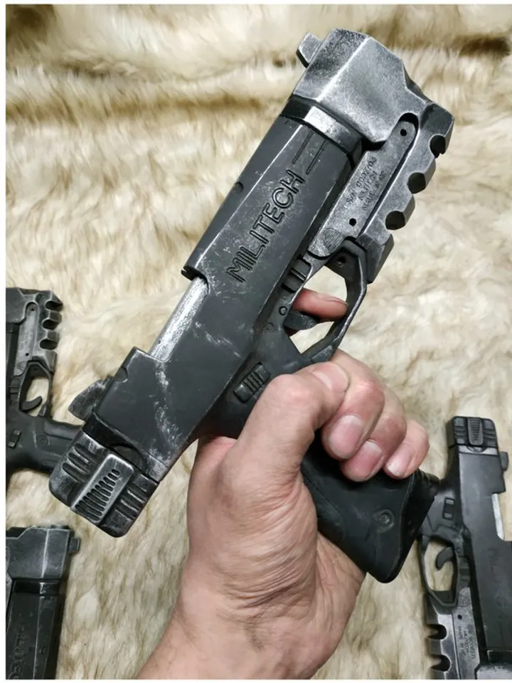Cyberpunk cosplay toy gun larp - militech prop pistol - ARASAKA - Budget Arms